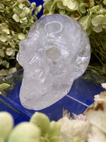 Clear Quartz with rainbows Skull