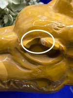 Yellow Mookaite Dragon Head
