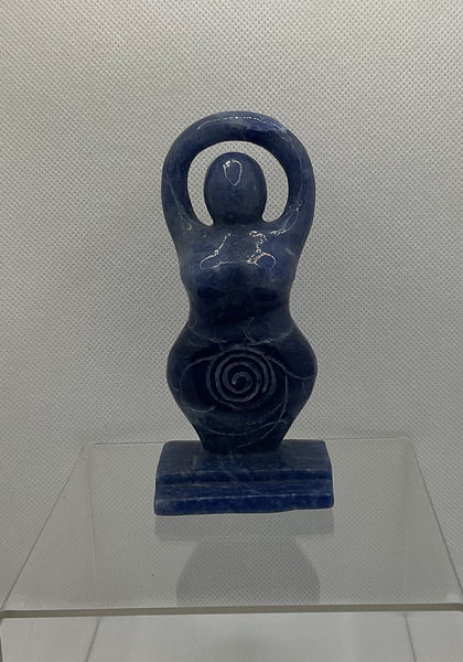 Aventurine (Blue) Earth Mother with Spiral