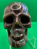 Labradorite Skull with Ball in Mouth